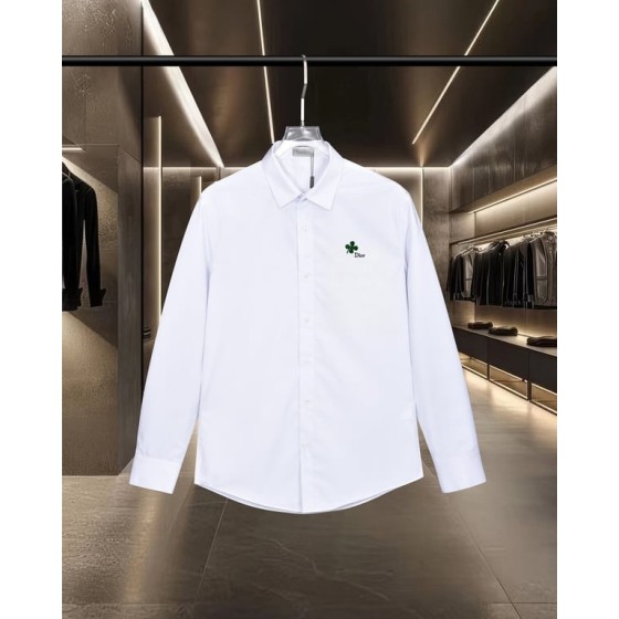 Dior Clover Logo Long-Sleeve Shirt